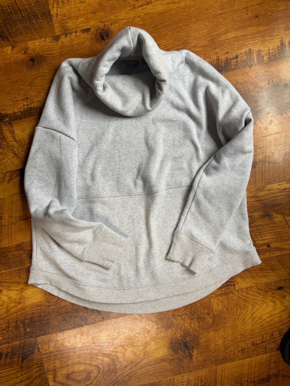 Athleta Heather Gray Cowl Neck Pullover